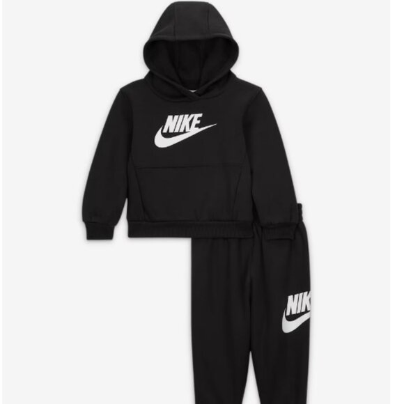 New Nike Kids Sportswear Club Fleece Hoodie Set in black - Picture 2 of 3